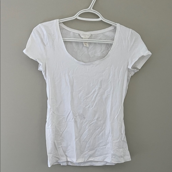 H&M Classic White Short Sleeve Tee - Picture 1 of 3
